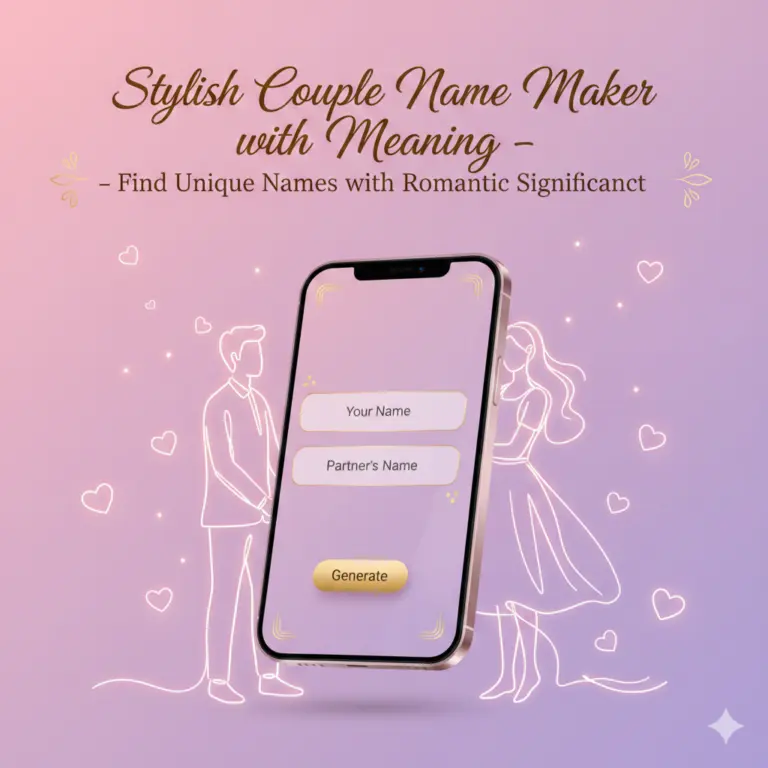 Instagram Couple Name Generator – Create Unique and Romantic Names for Your Profile