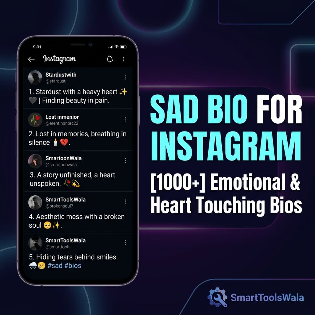 [1000+] Sad Bio For Instagram – Emotional & Heart Touching Bios (2026)