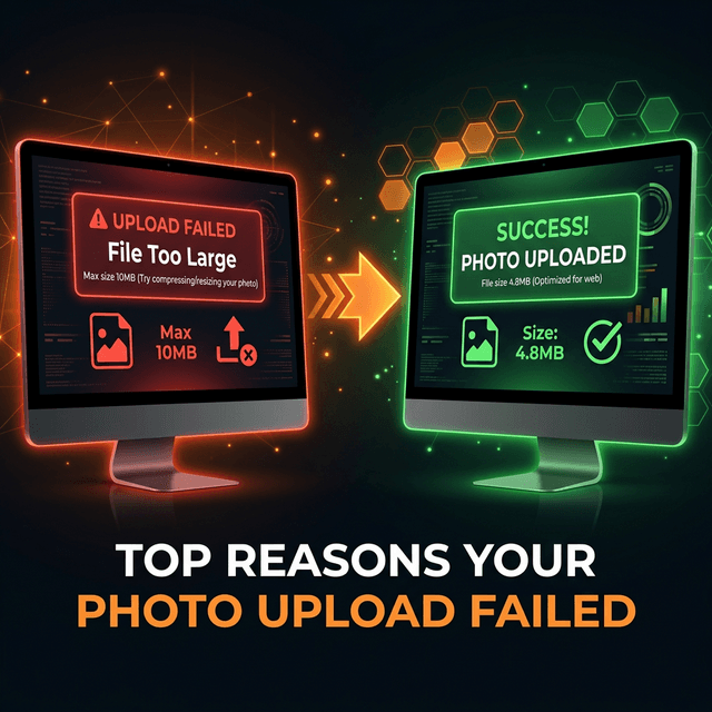 Top Reasons Your Photo Upload Failed: The MB to KB Fix