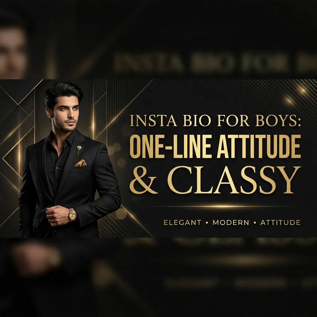 Insta Bio for Boys: 200+ One-Line Attitude, Simple & Classy Bios
