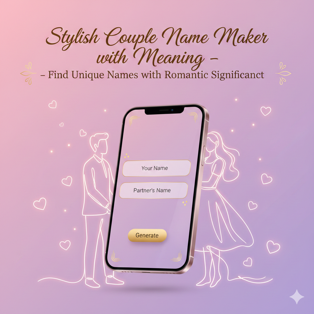 Stylish Couple Name Maker with Meaning – Find Unique Names with Romantic Significance