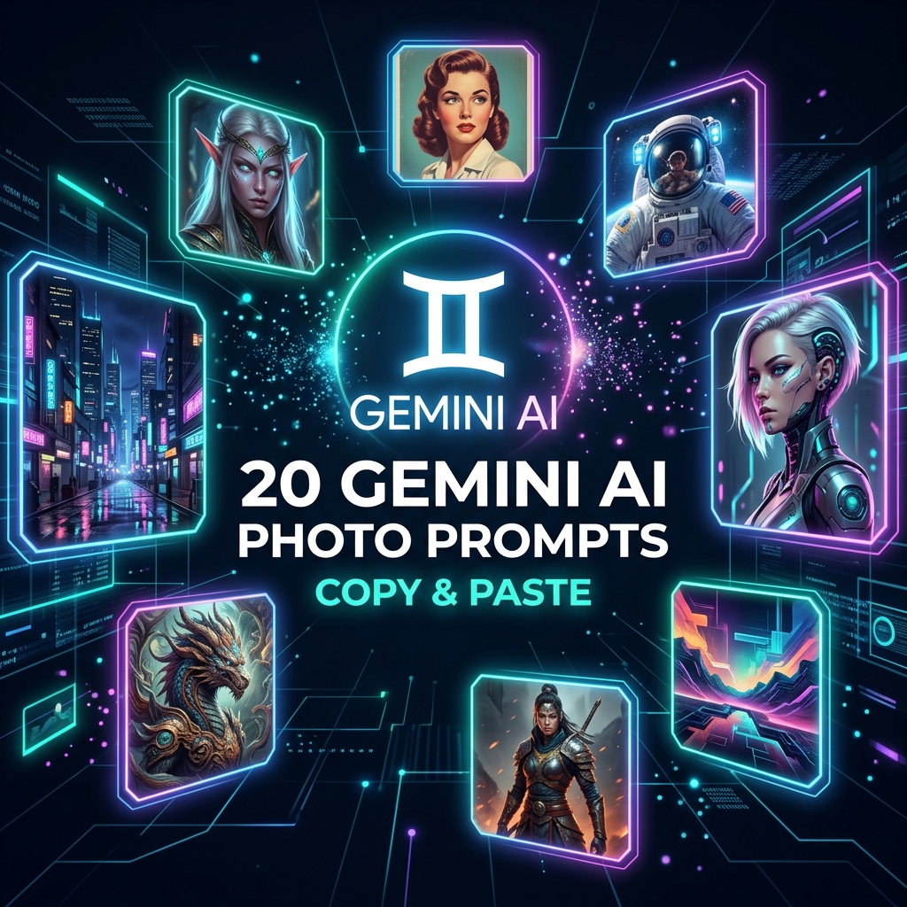 20 Gemini AI Photo Prompts Copy & Paste for Stunning Images (2026)