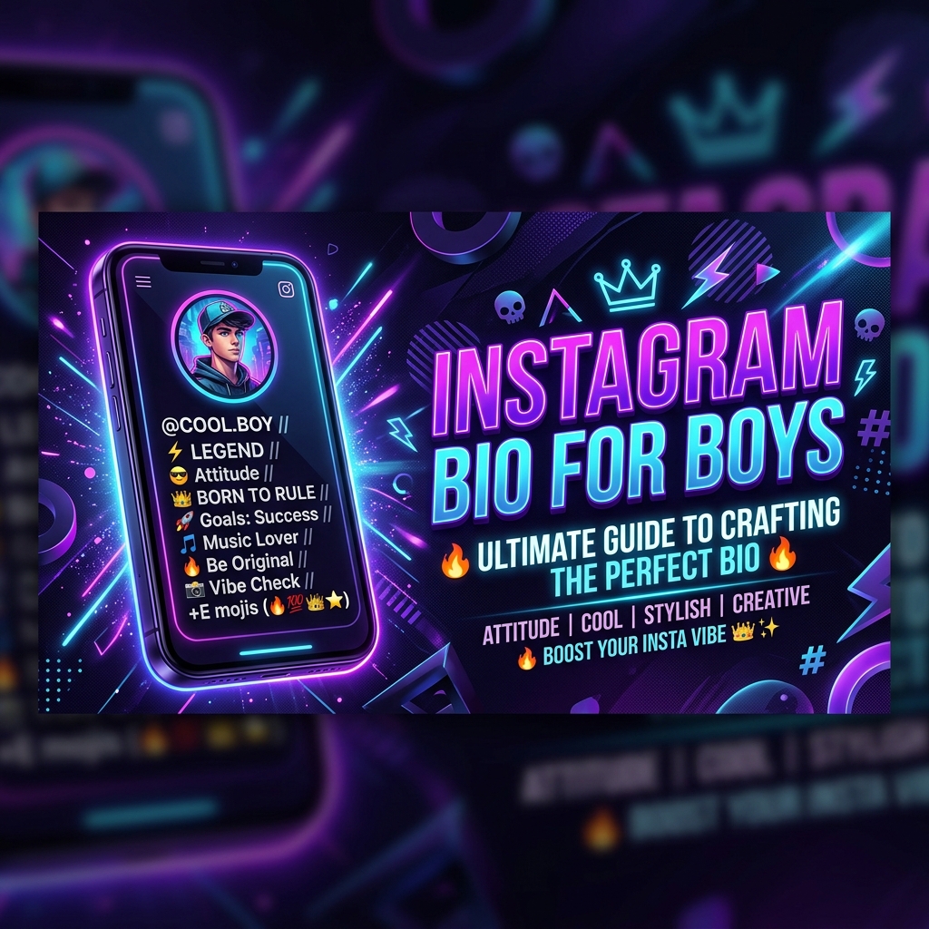 Instagram Bio for Boys: 500+ Stylish, Attitude & Cool Bio Ideas for 2026